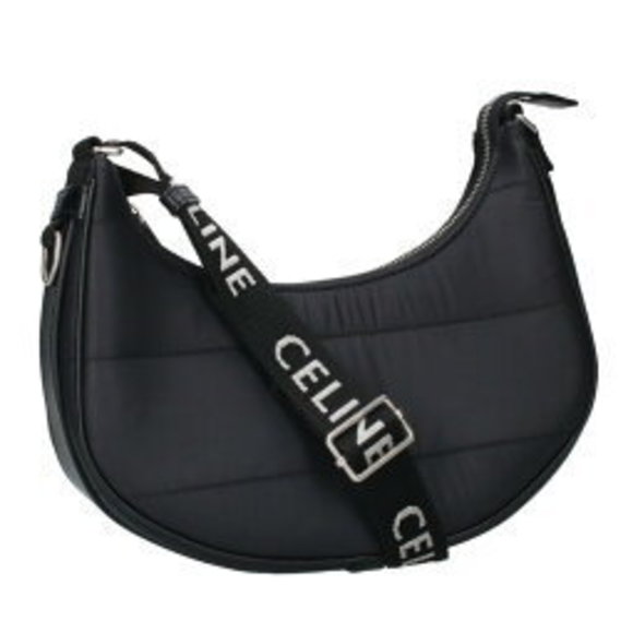 Celine Ava Bag Nylon Shoulder Bag Black - Picture 1 of 5